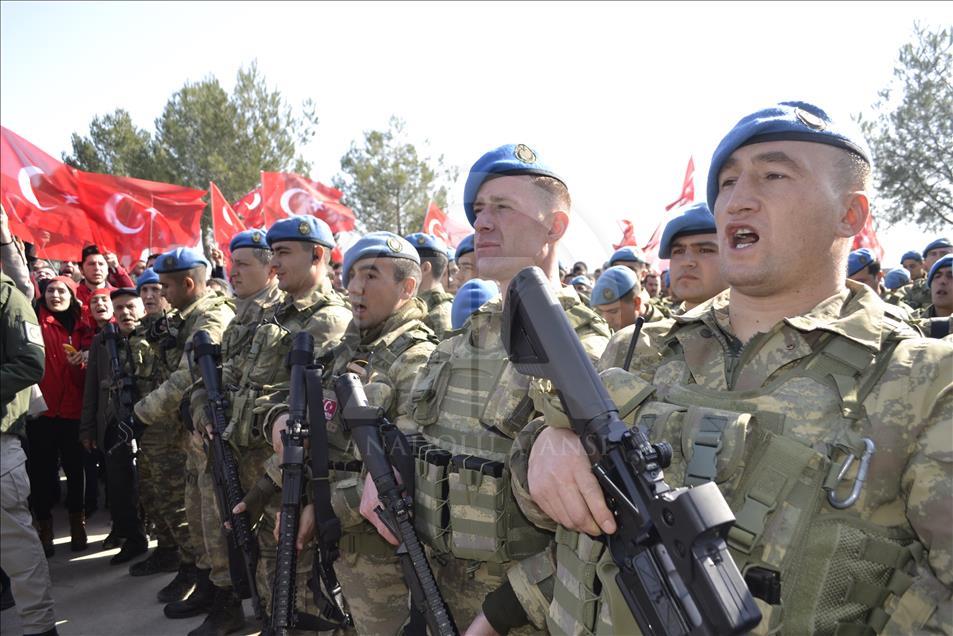 Siirt'ten Komandolar dualarla Afrin'e uğurlandı