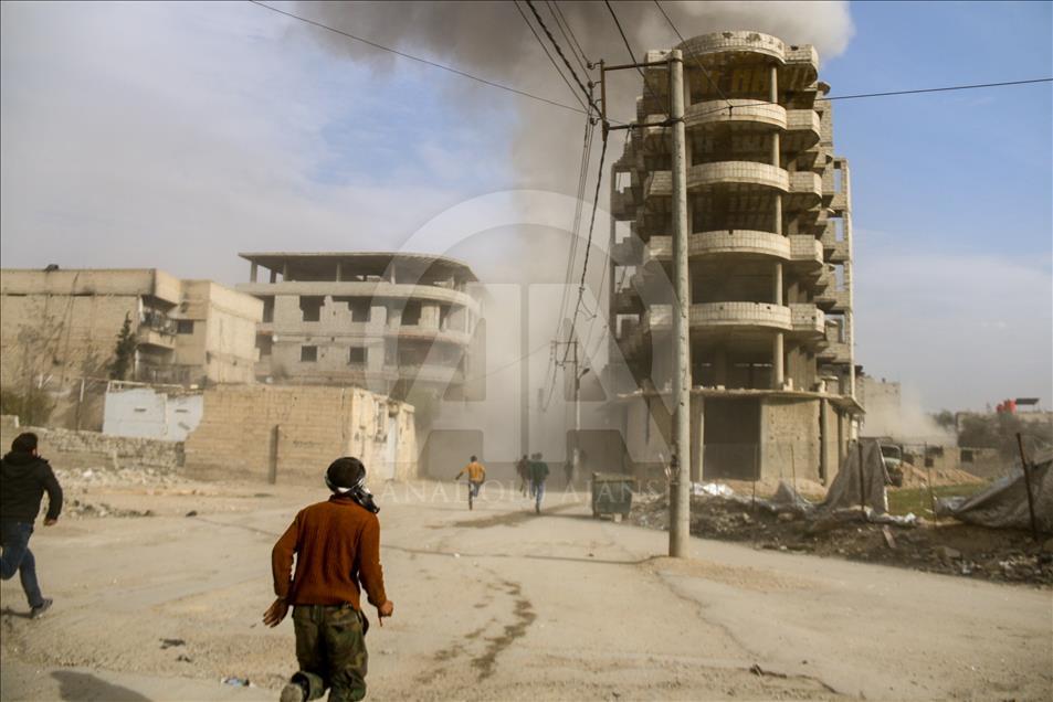 Assad regime's airstrikes over Eastern Goutha