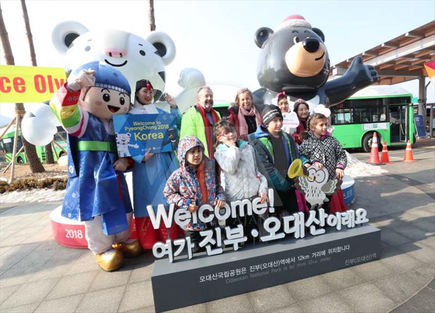Turistas en los Juegos Olímpicos de Invierno de PyeongChang 2018