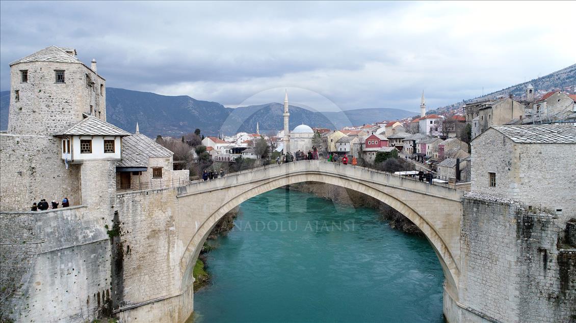 Historical Stari Most in Bosnia and Herzegovina
