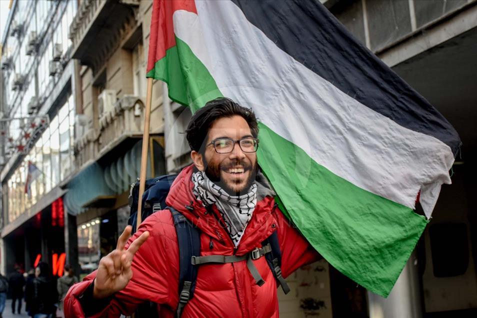 Judío Sueco camina por la causa palestina