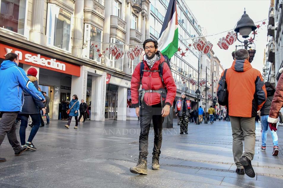 Judío Sueco camina por la causa palestina