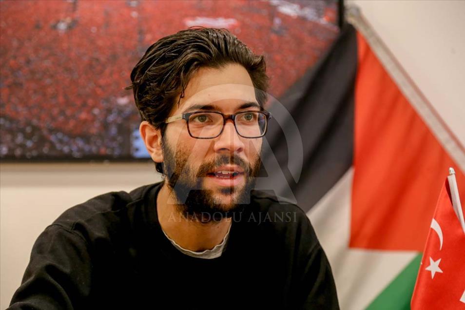 Judío Sueco camina por la causa palestina