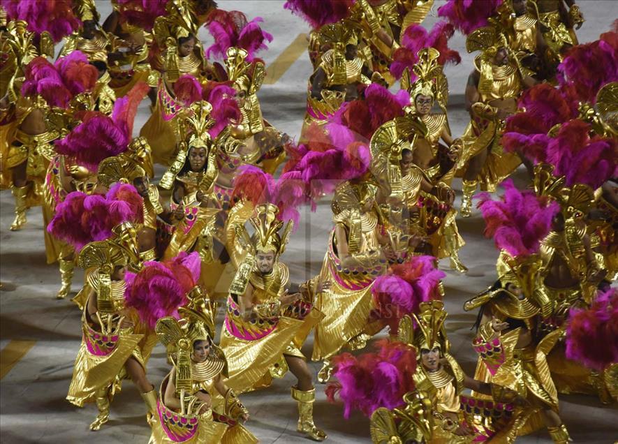 Desfile de las escuelas de samba en Río de Janeiro