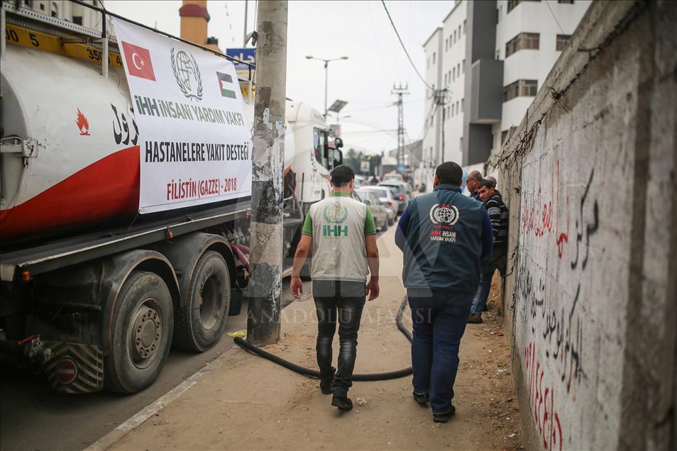 L’IHH offre 30 mille litres de carburant au secteur de la Santé à Gaza