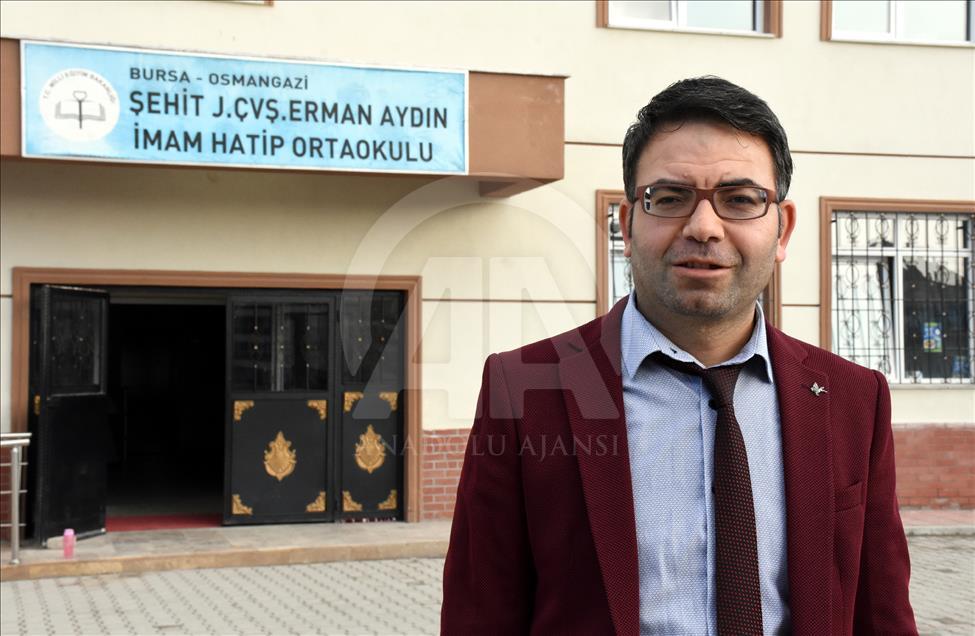 Ortaokul öğrencilerinden şehit ailelerine mektup
