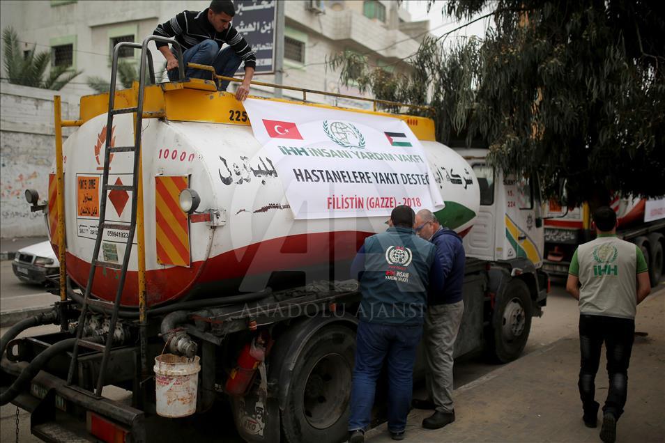 L’IHH offre 30 mille litres de carburant au secteur de la Santé à Gaza
