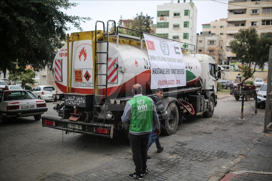 L’IHH offre 30 mille litres de carburant au secteur de la Santé à Gaza