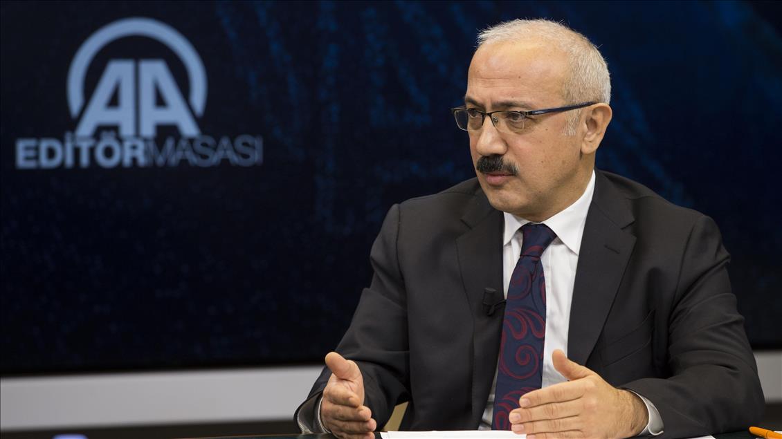 Kalkınma Bakanı Lütfi Elvan, AA Editör Masası’nda