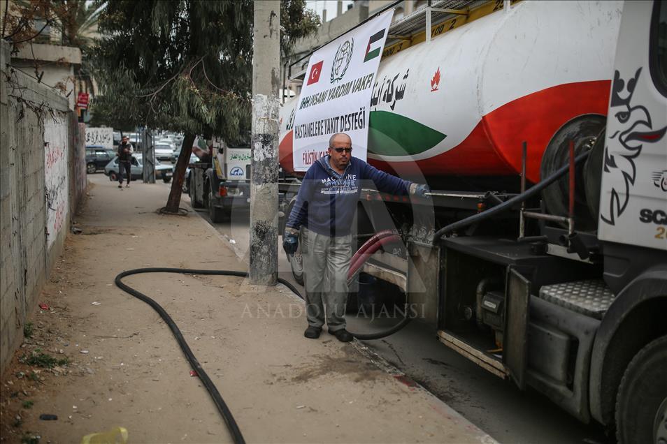 L’IHH offre 30 mille litres de carburant au secteur de la Santé à Gaza