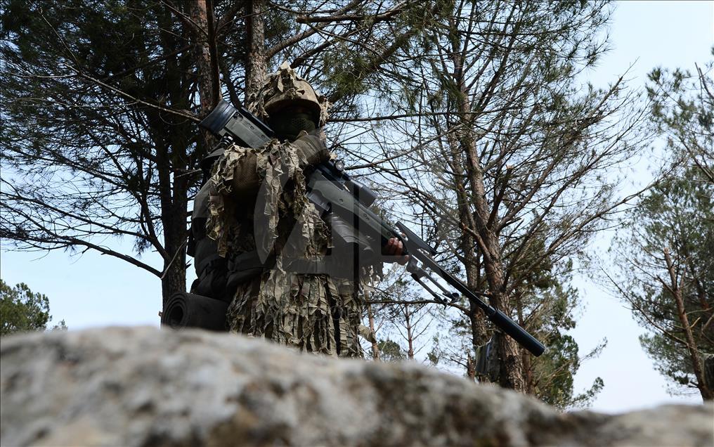 TSK'nin keskin nişancıları Afrin'de