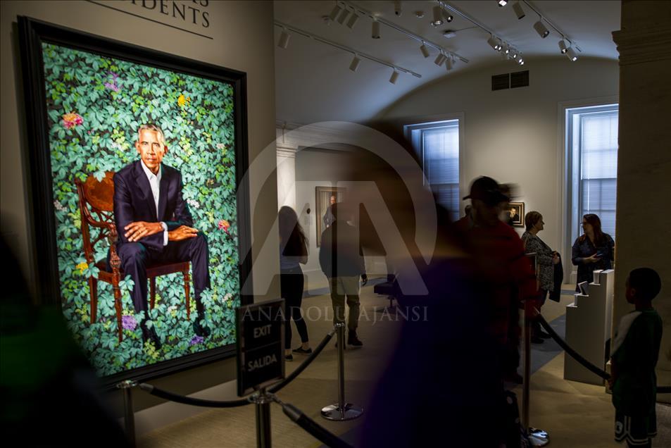 Barack and Michele Obama Portraits at the National Portrait Gallery