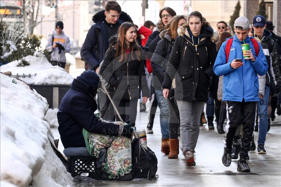 ABD'de evsizler soğuk kış şartlarıyla mücadele ediyor