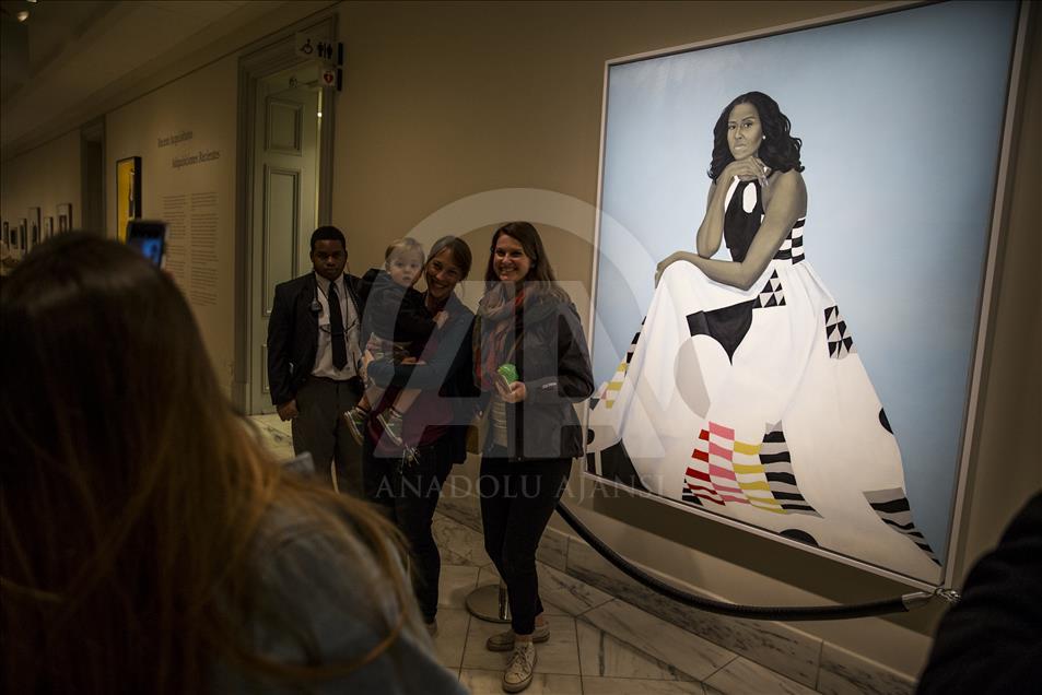 Barack and Michelle Obama Portraits at the National Portrait Gallery