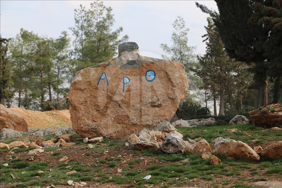Afrin'de terör örgütü YPG/PKK'ya ait bir kamp ele geçirildi
