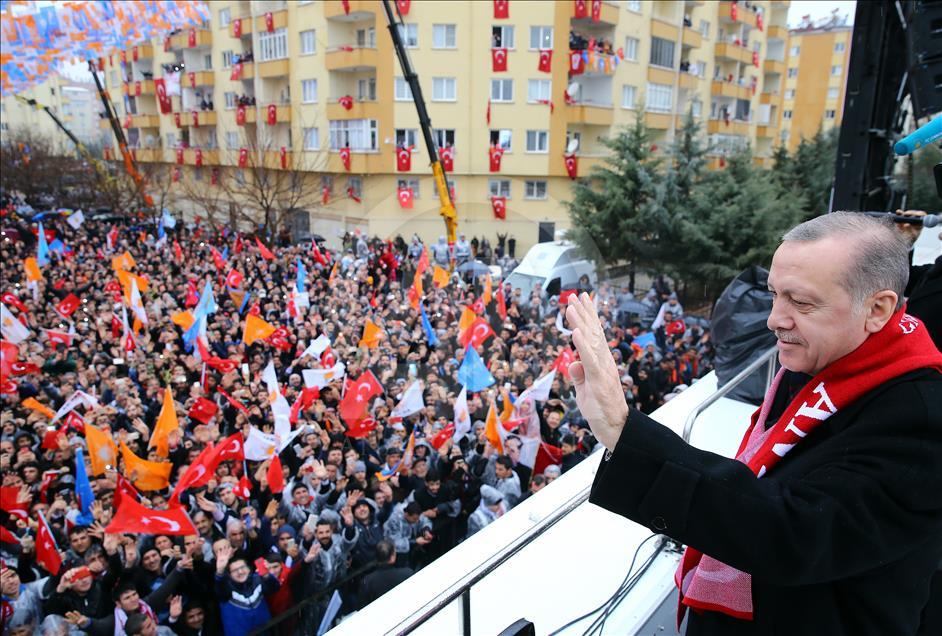 Cumhurbaşkanı ve AK Parti Genel Başkanı Erdoğan, Gaziantep'te