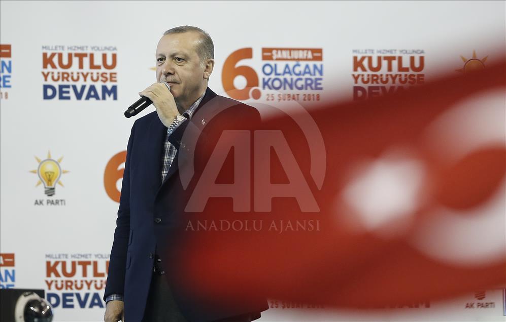 Erdoğan, AK Parti Şanlıurfa 6. Olağan İl Kongresi'ne katıldı 