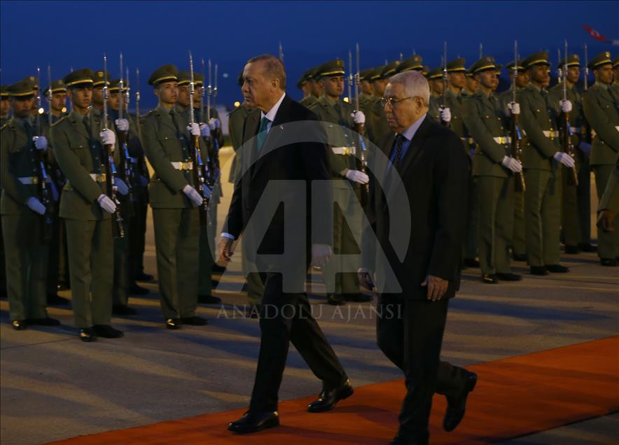 الرئيس التركي رجب طيب أردوغان يصل الجزائر في أول محطات جولته الإفريقية