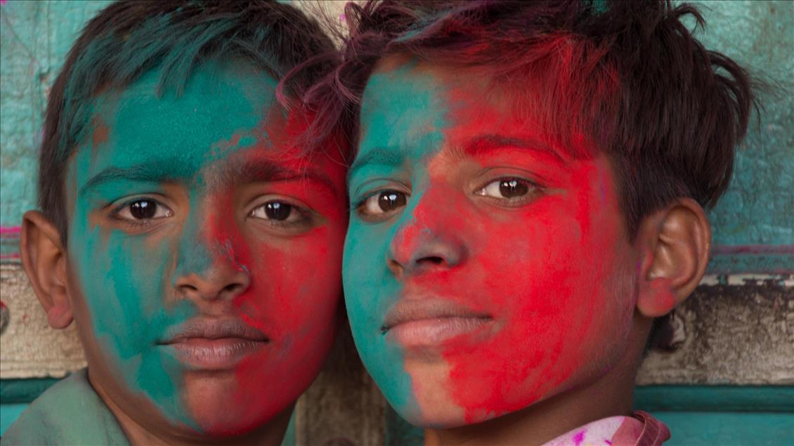 Perayaan festival "Holi" di India
