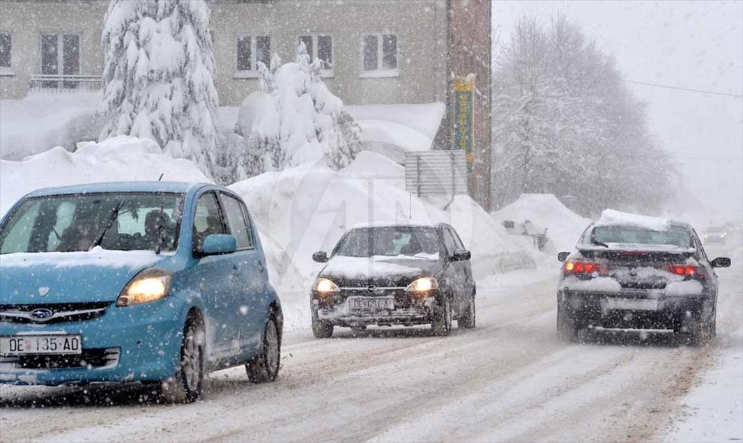 Fuerte tormenta de nieve en Croacia