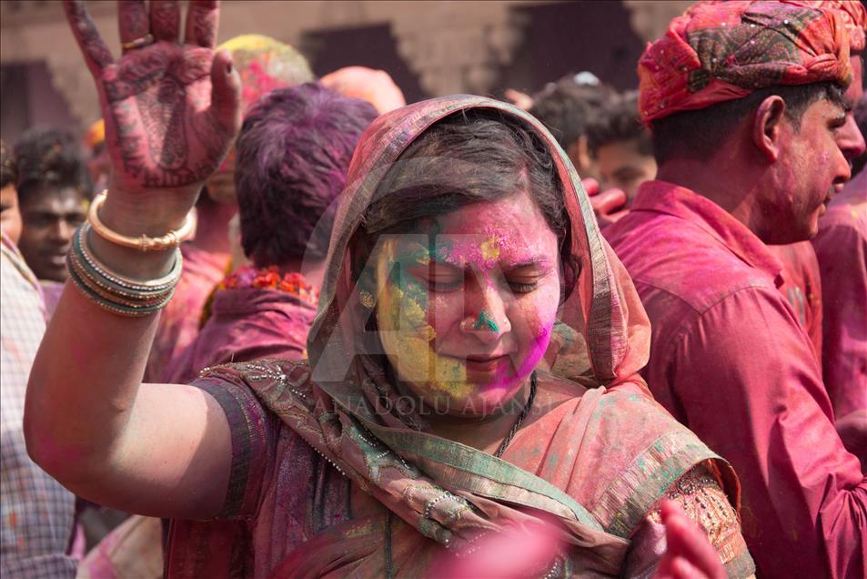 Perayaan festival "Holi" di India