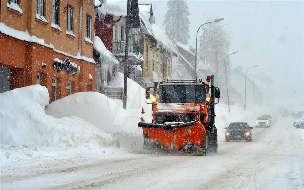 Fuerte tormenta de nieve en Croacia