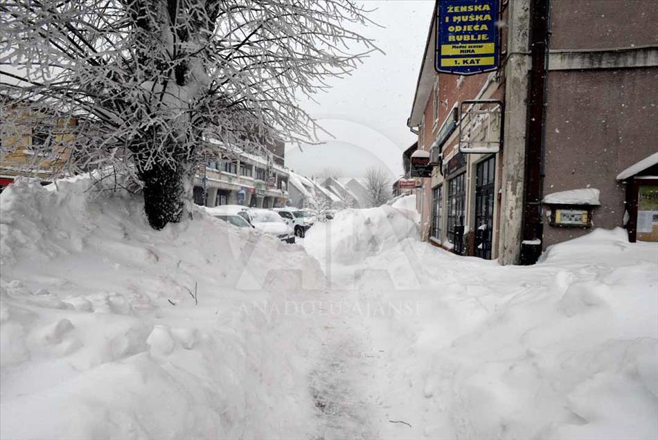 Fuerte tormenta de nieve en Croacia