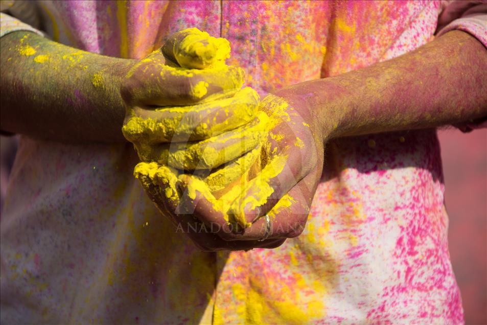 Perayaan festival "Holi" di India