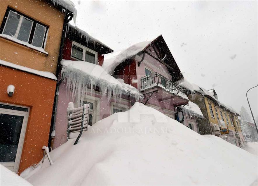 Fuerte tormenta de nieve en Croacia