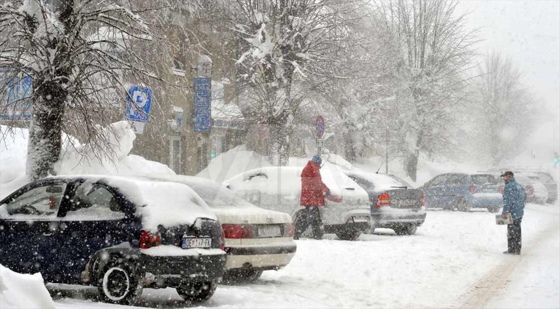 Fuerte tormenta de nieve en Croacia