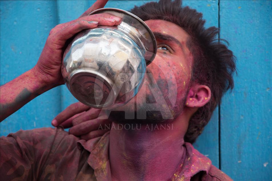 Perayaan festival "Holi" di India
