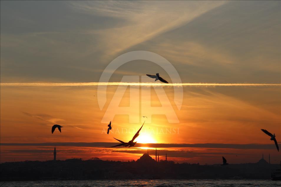 İstanbul'da gün batımı