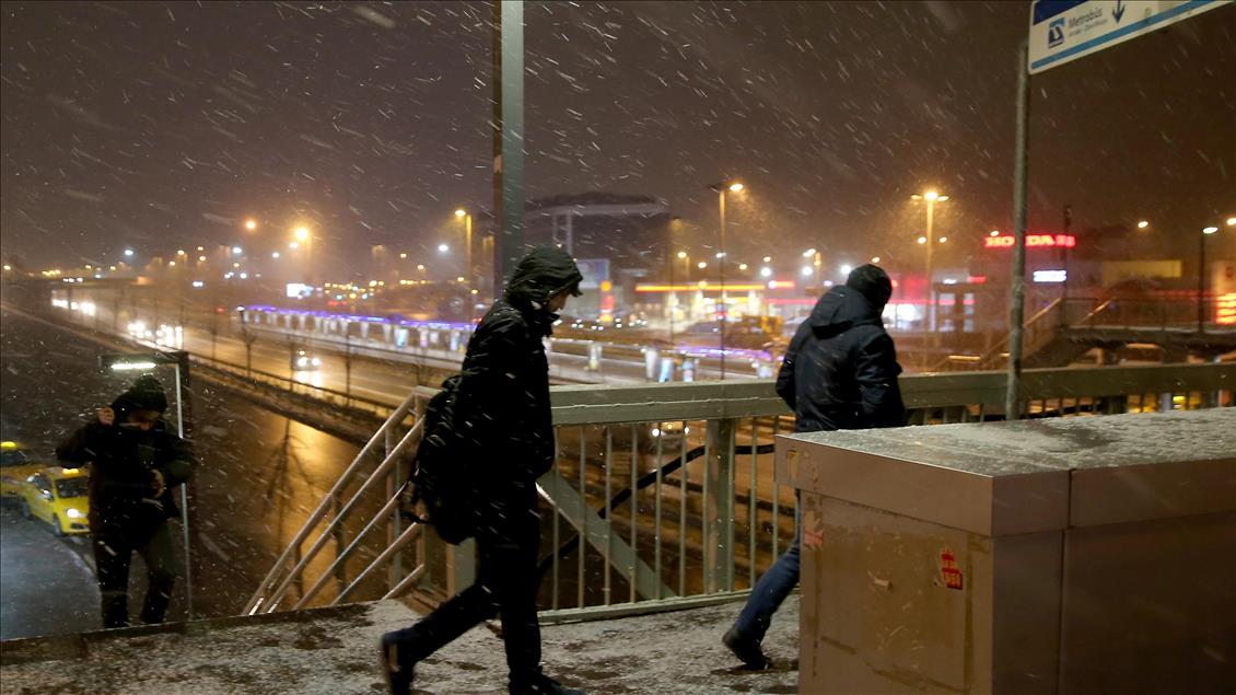 İstanbul'da kar yağışı