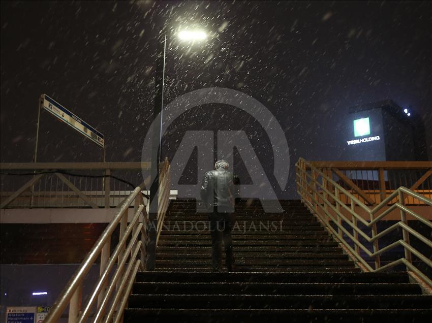 İstanbul'da kar yağışı