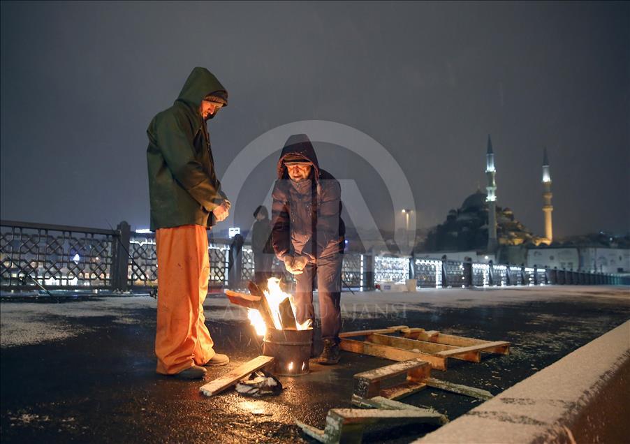 İstanbul'da kar yağışı