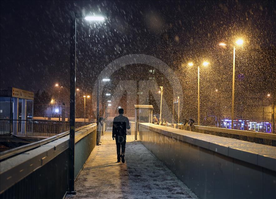 İstanbul'da kar yağışı
