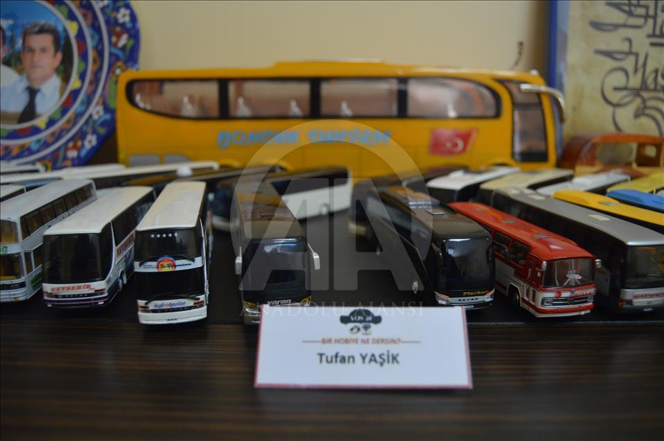 "Otobüs sevdası" koleksiyona dönüştü
