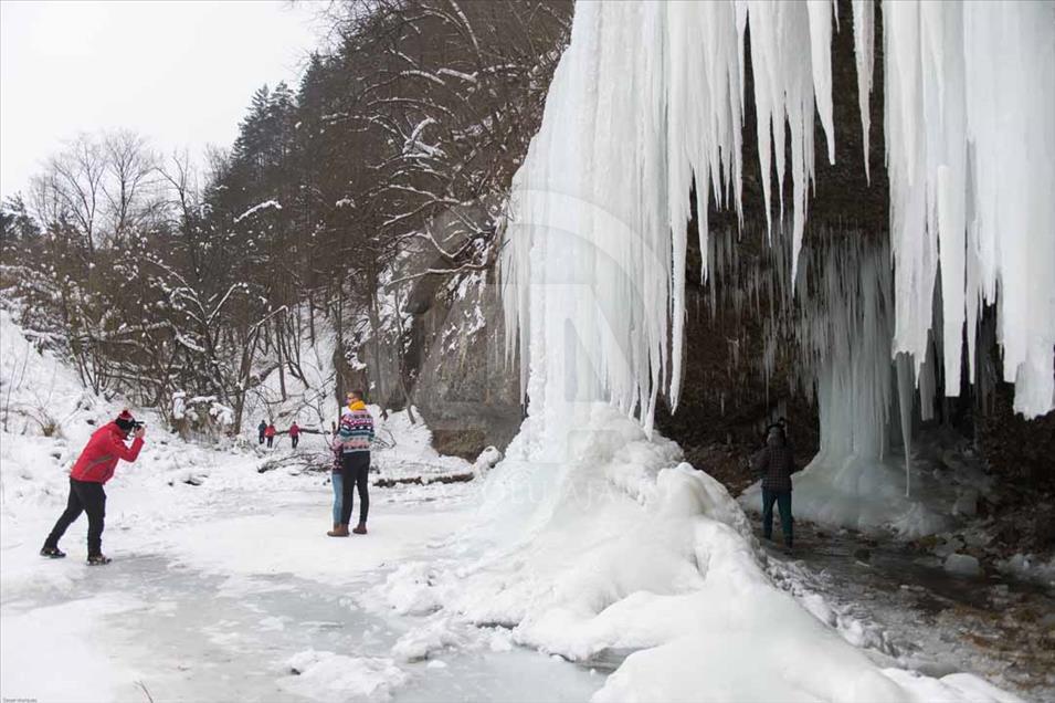 Siklava Skala: la famosa cascada eslovaca se congela durante el invierno