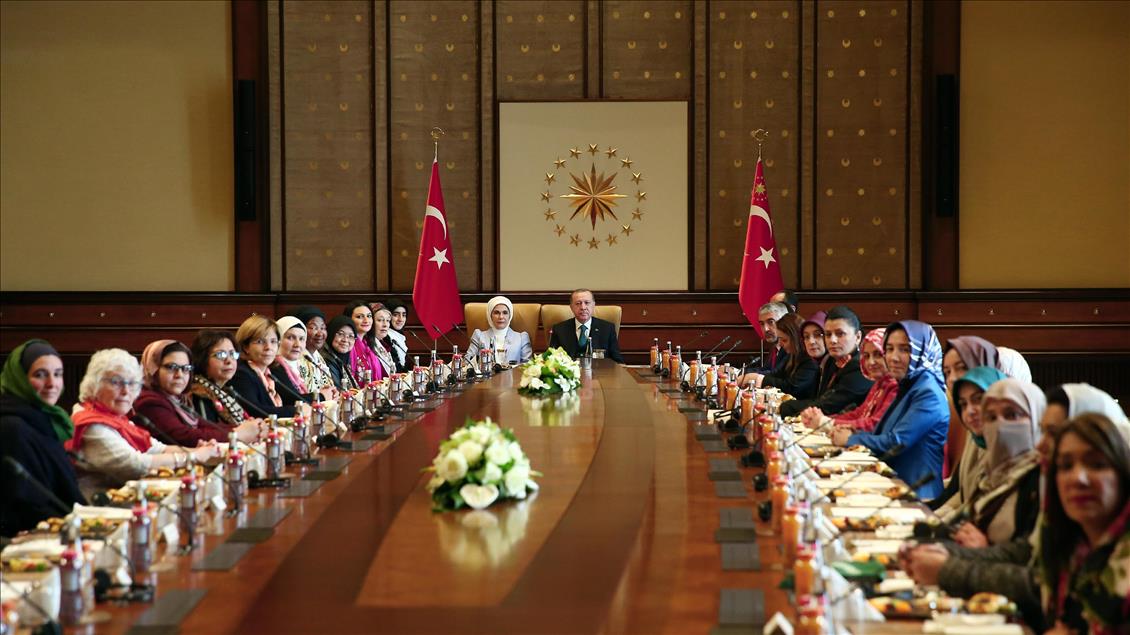 Cumhurbaşkanı Erdoğan, ''Vicdan Konvoyu'' temsilcilerini kabul etti