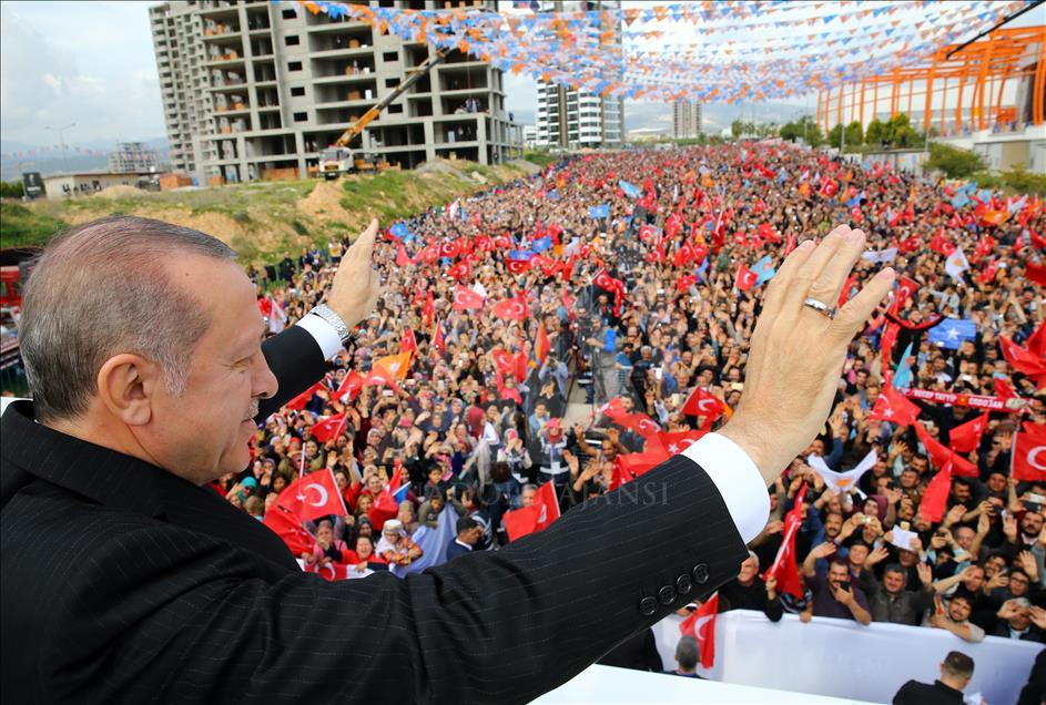 Cumhurbaşkanı Recep Tayyip Erdoğan Mersin'de