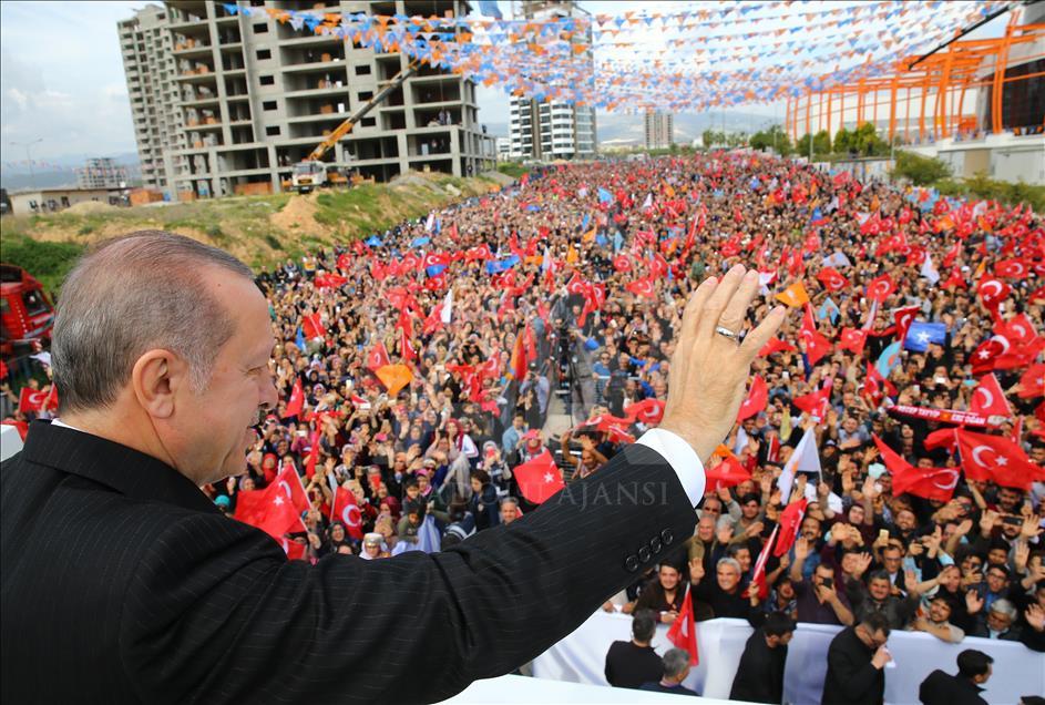 Cumhurbaşkanı Recep Tayyip Erdoğan Mersin'de