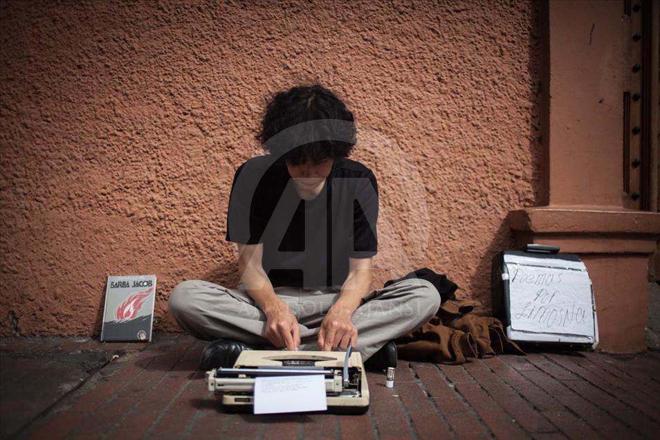 Artistas callejeros en Bogotá