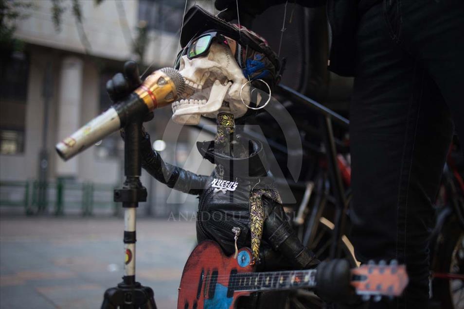 Artistas callejeros en Bogotá