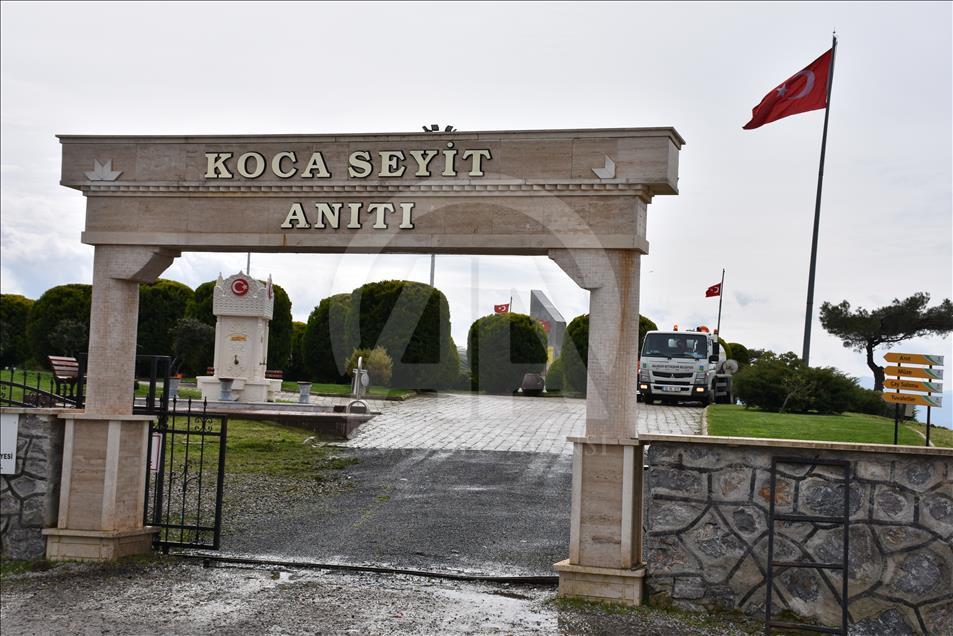 "Koca Seyit" anıt ve mezarına ziyaretçi akını