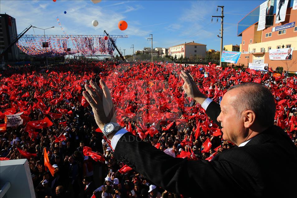 Cumhurbaşkanı Recep Tayyip Erdoğan, Diyarbakır'da