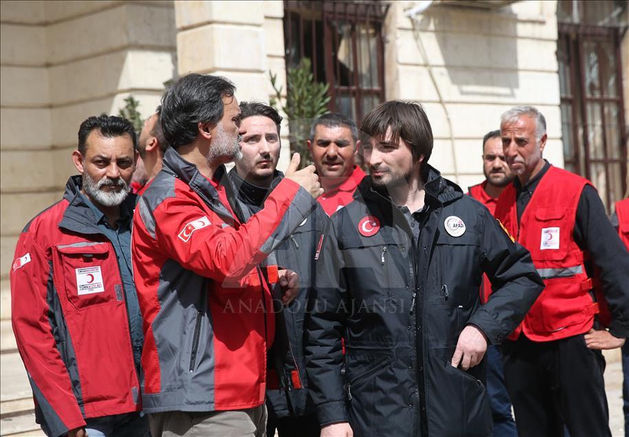 AFAD ve Türk Kızılayından Afrin halkına yardım