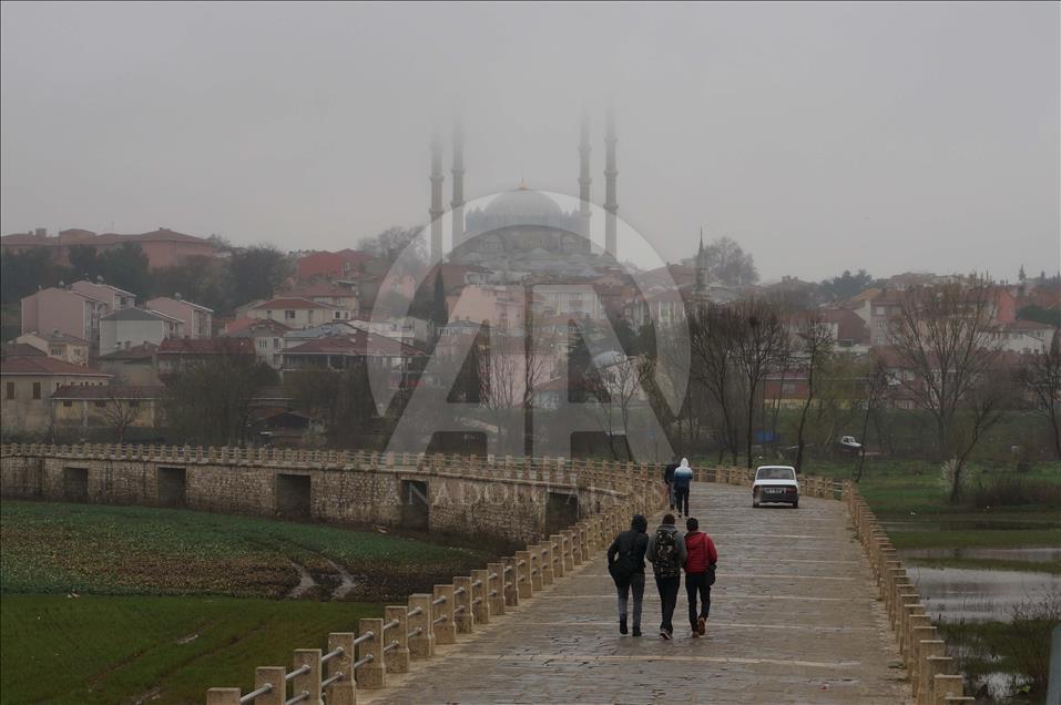 Edirne'de sis kartpostallık görüntüler oluşturdu