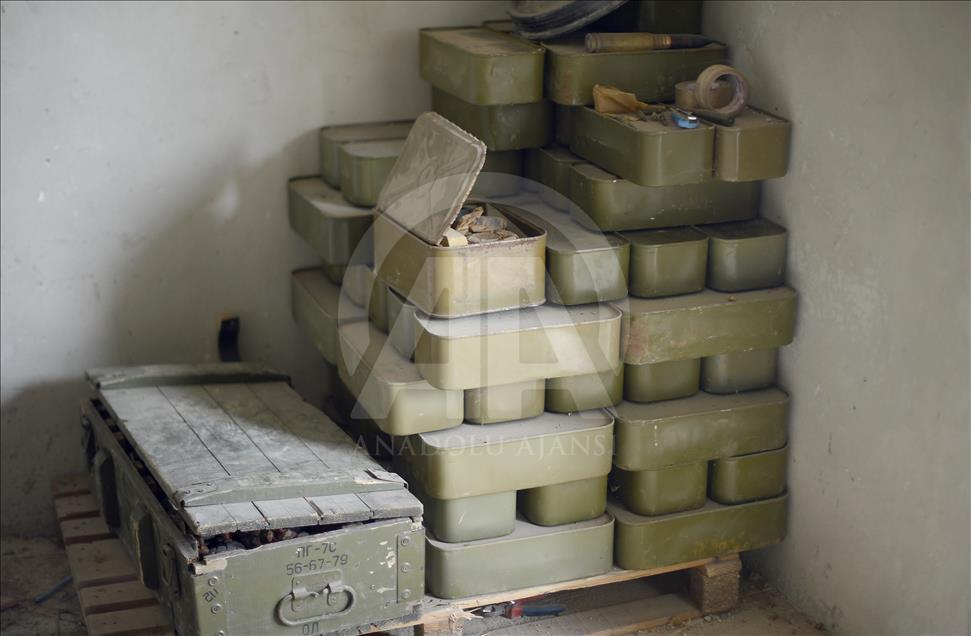 ÖSO Afrin'de YPG/PKK cephanesi buldu
