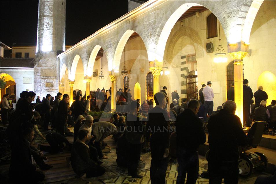Anadolu'nun ilk camisi Habib-i Neccar’da Regaip Kandili