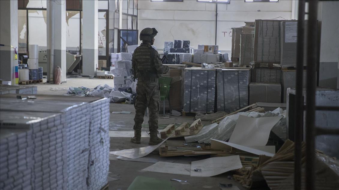 Turkish soldiers finds terror base in Afrin